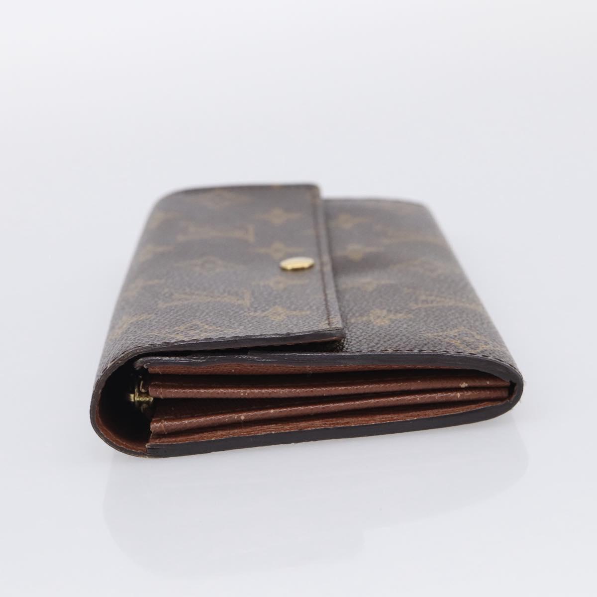 LOUIS VUITTON Monogram Portefeuille Sarah Long Wallet M61734 LV Auth SK314