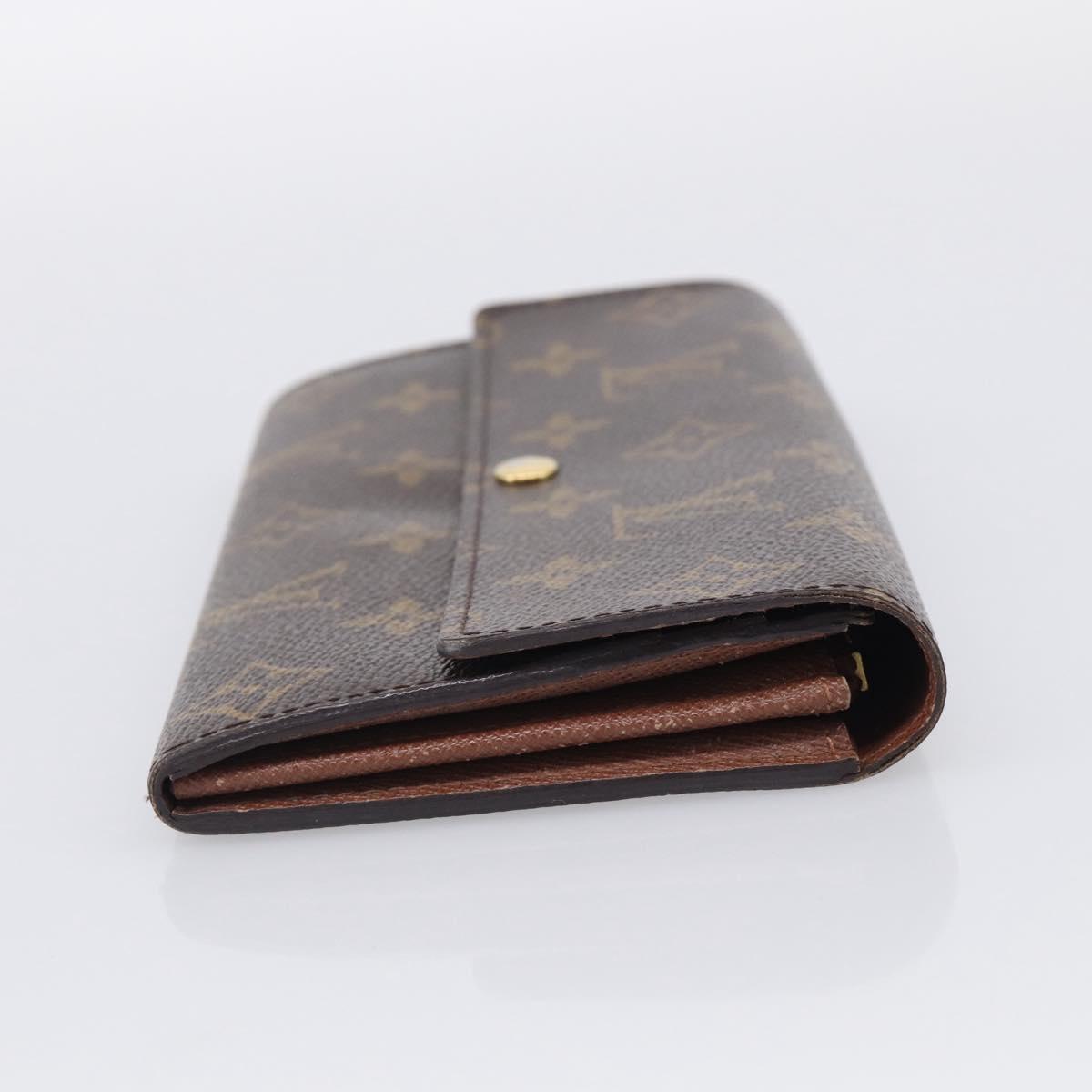 LOUIS VUITTON Monogram Portefeuille Sarah Long Wallet M61734 LV Auth SK314