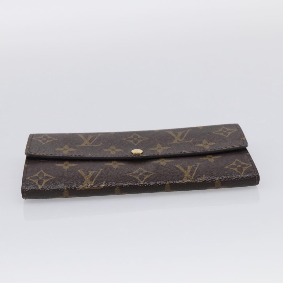 LOUIS VUITTON Monogram Portefeuille Sarah Long Wallet M61734 LV Auth SK314