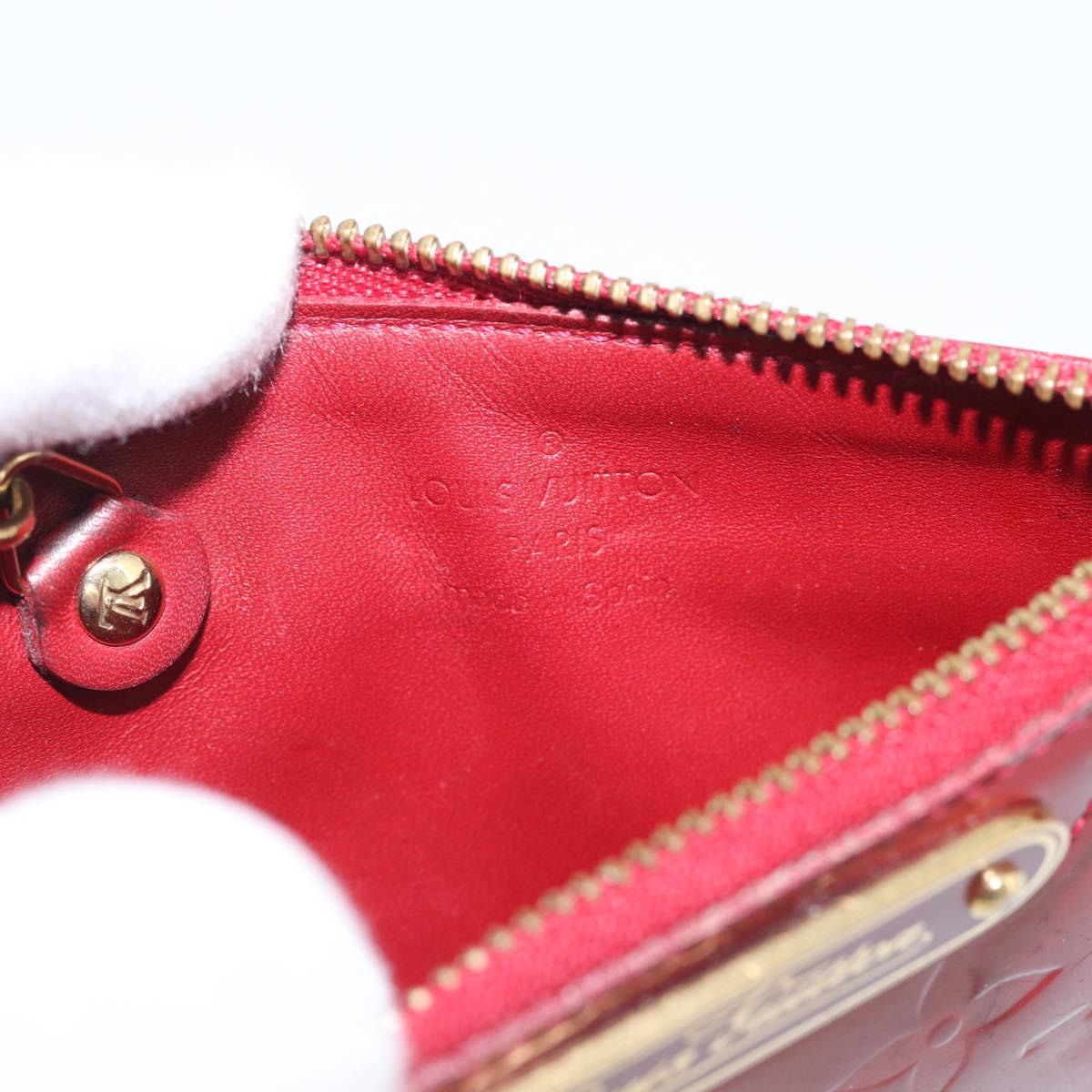 LOUIS VUITTON Pochette ClesNM Coin Purse Pomme D'amour M93559 LV Auth SK320