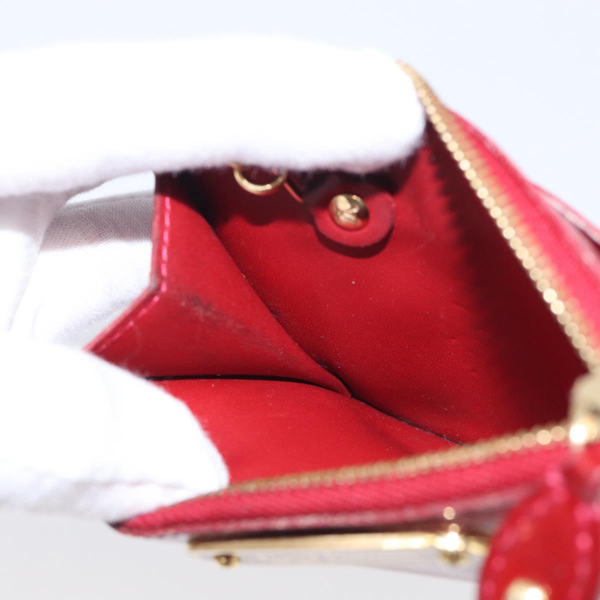 LOUIS VUITTON Pochette ClesNM Coin Purse Pomme D'amour M93559 LV Auth SK320