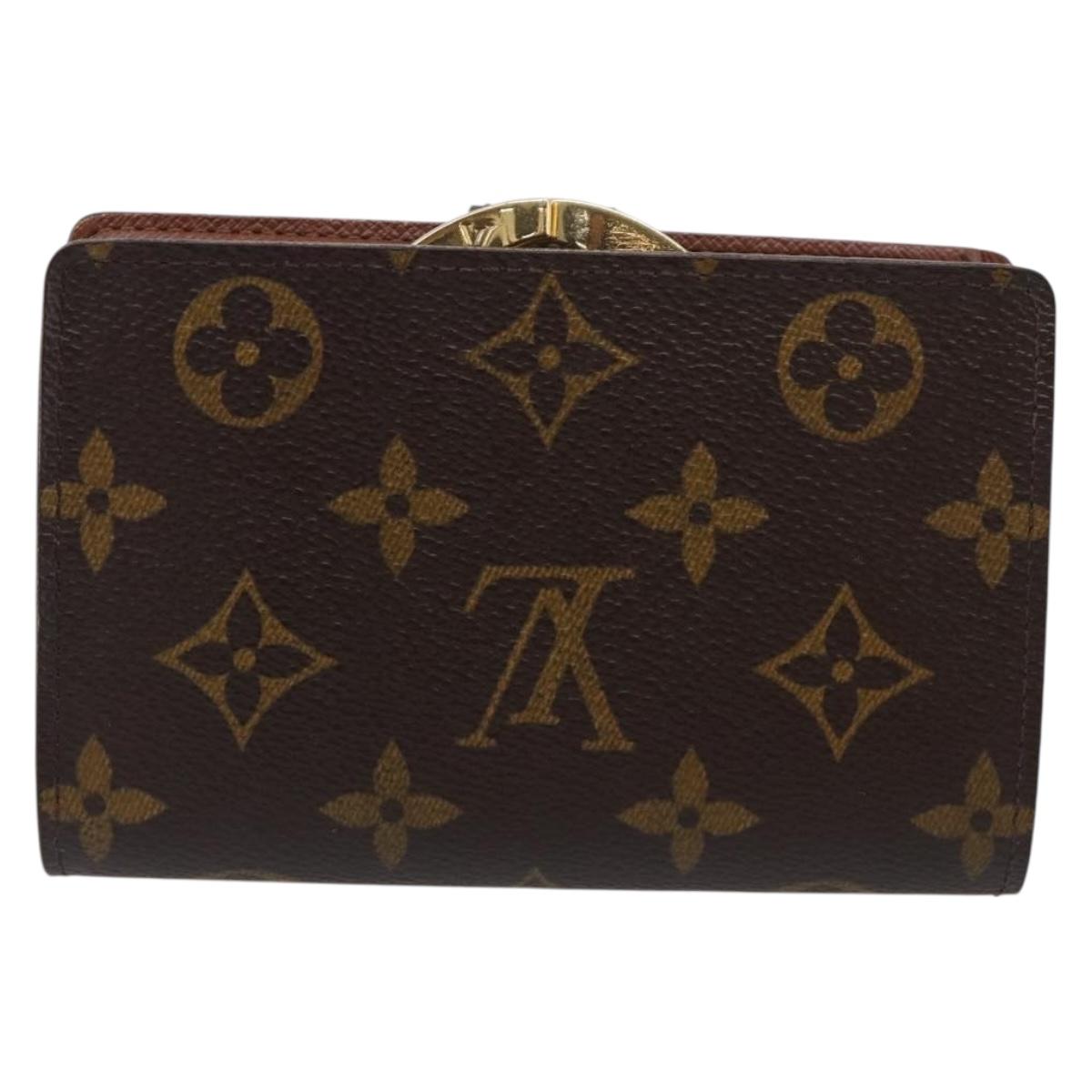 LOUIS VUITTON Monogram Portefeuille Viennois Bifold Wallet M61674 LV Auth SK328