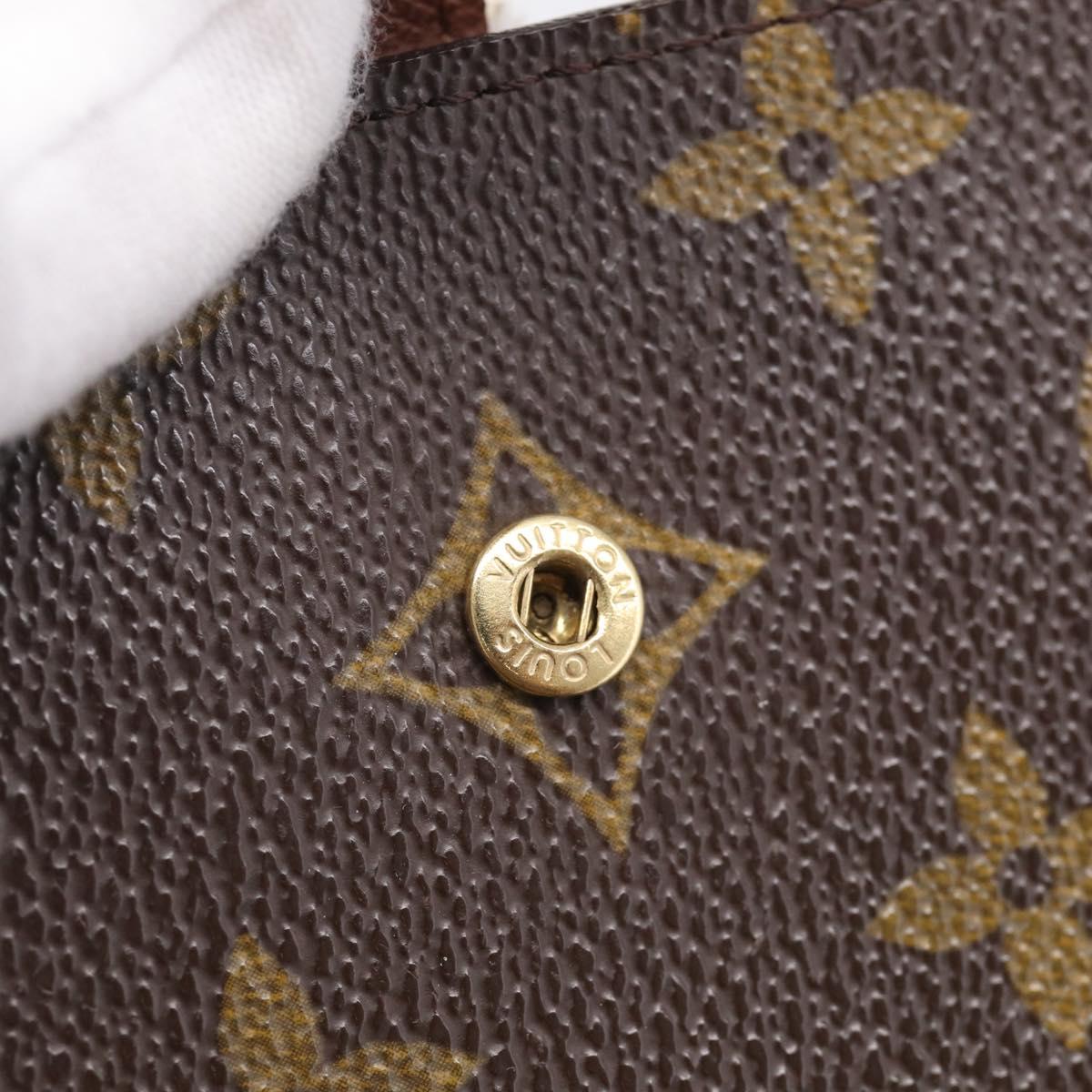 LOUIS VUITTON Monogram Compact Zip Wallet M61667 LV Auth SK329