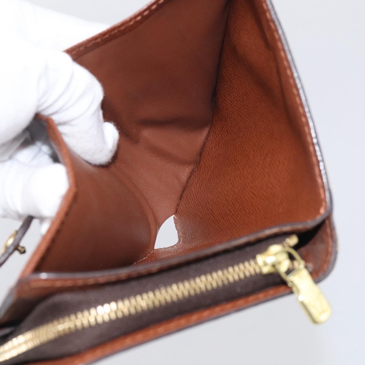 LOUIS VUITTON Monogram Compact Zip Wallet M61667 LV Auth SK329
