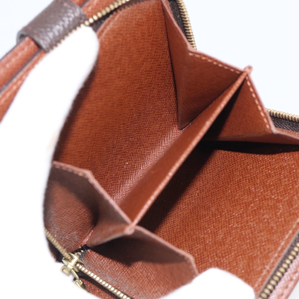 LOUIS VUITTON Monogram Compact Zip Wallet M61667 LV Auth SK329