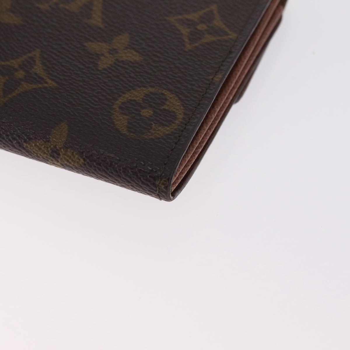 LOUIS VUITTON Monogram Pochette Porte Monnaie Credit Wallet M61726 LV Auth SK337