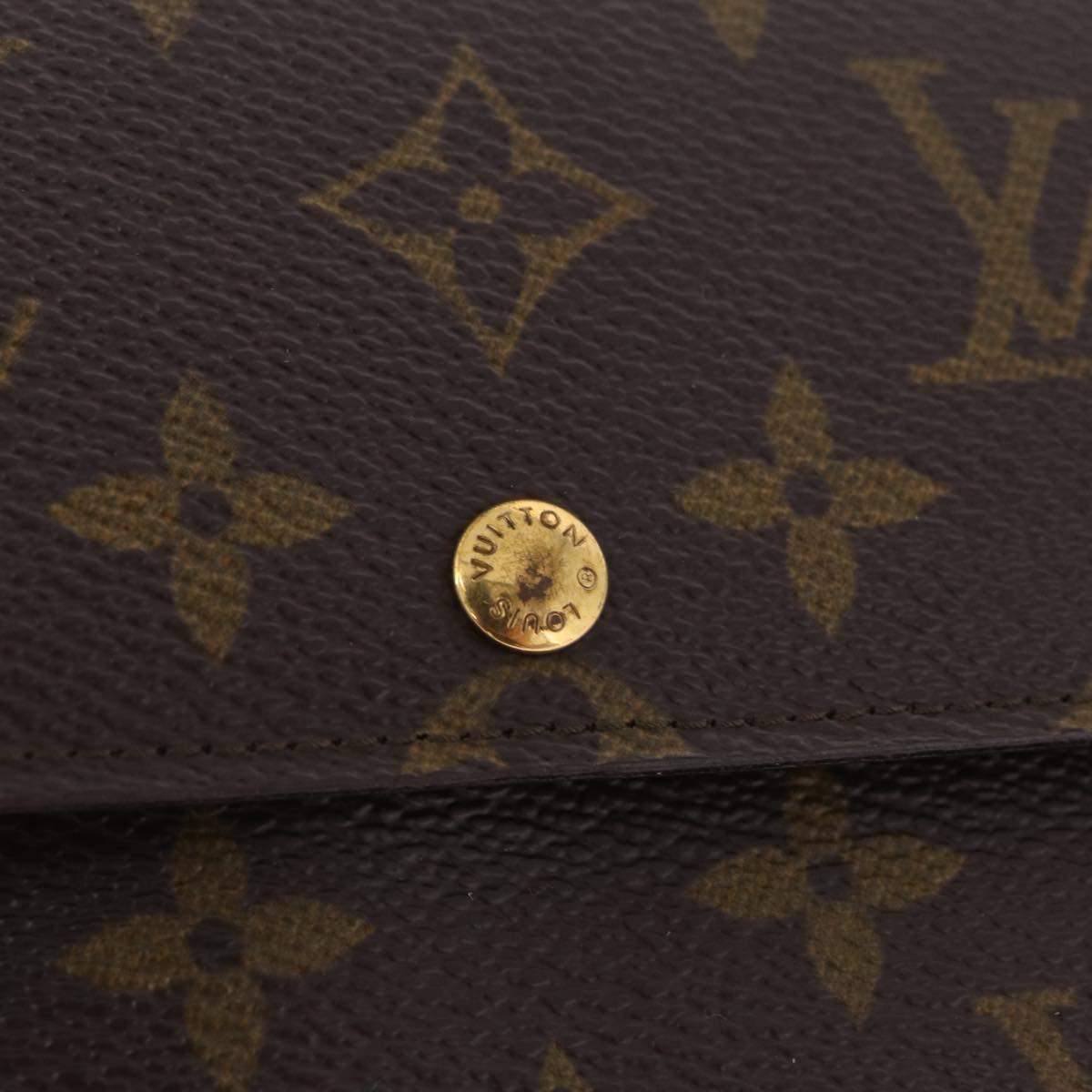 LOUIS VUITTON Monogram Pochette Porte Monnaie Credit Wallet M61726 LV Auth SK337