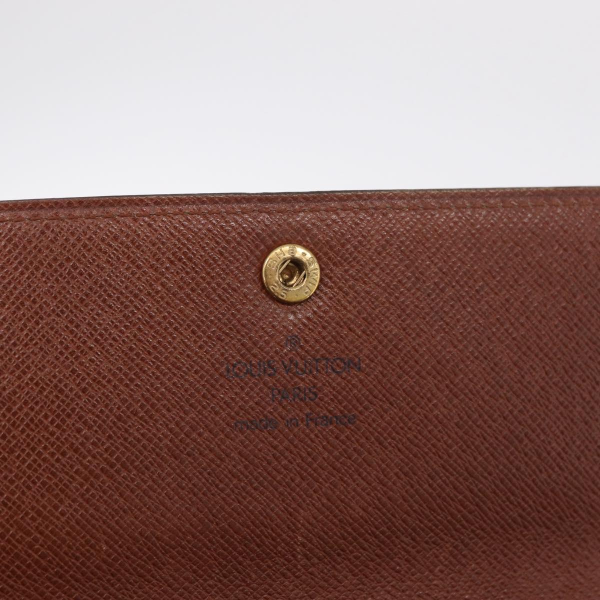 LOUIS VUITTON Monogram Pochette Porte Monnaie Credit Wallet M61726 LV Auth SK337