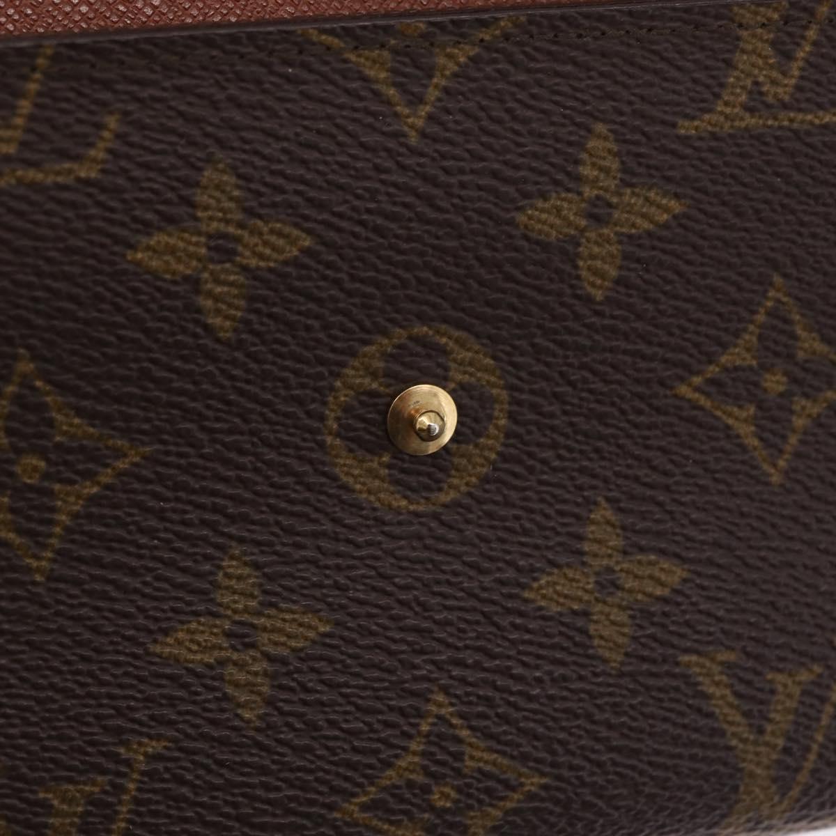 LOUIS VUITTON Monogram Pochette Porte Monnaie Credit Wallet M61726 LV Auth SK337