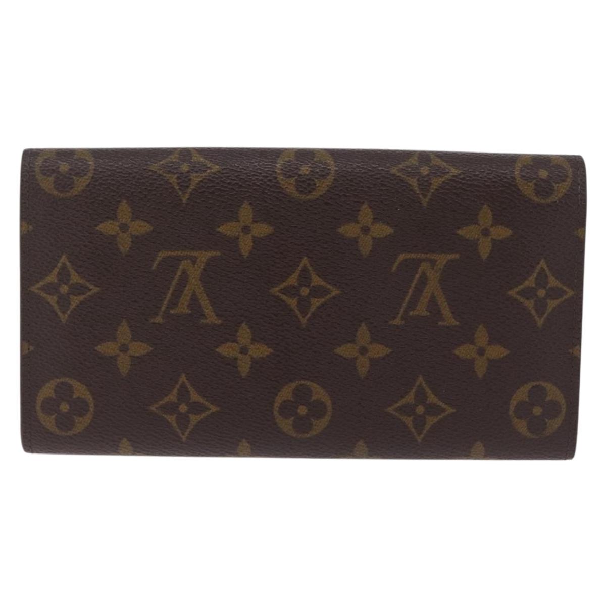 LOUIS VUITTON Monogram Pochette Porte Monnaie Credit Wallet M61726 LV Auth SK337