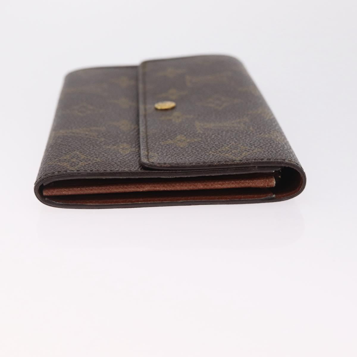 LOUIS VUITTON Monogram Pochette Porte Monnaie Credit Wallet M61726 LV Auth SK337