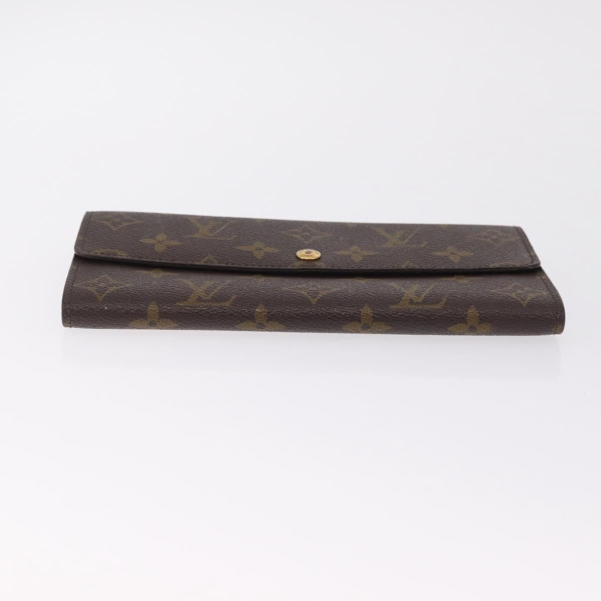 LOUIS VUITTON Monogram Pochette Porte Monnaie Credit Wallet M61726 LV Auth SK337