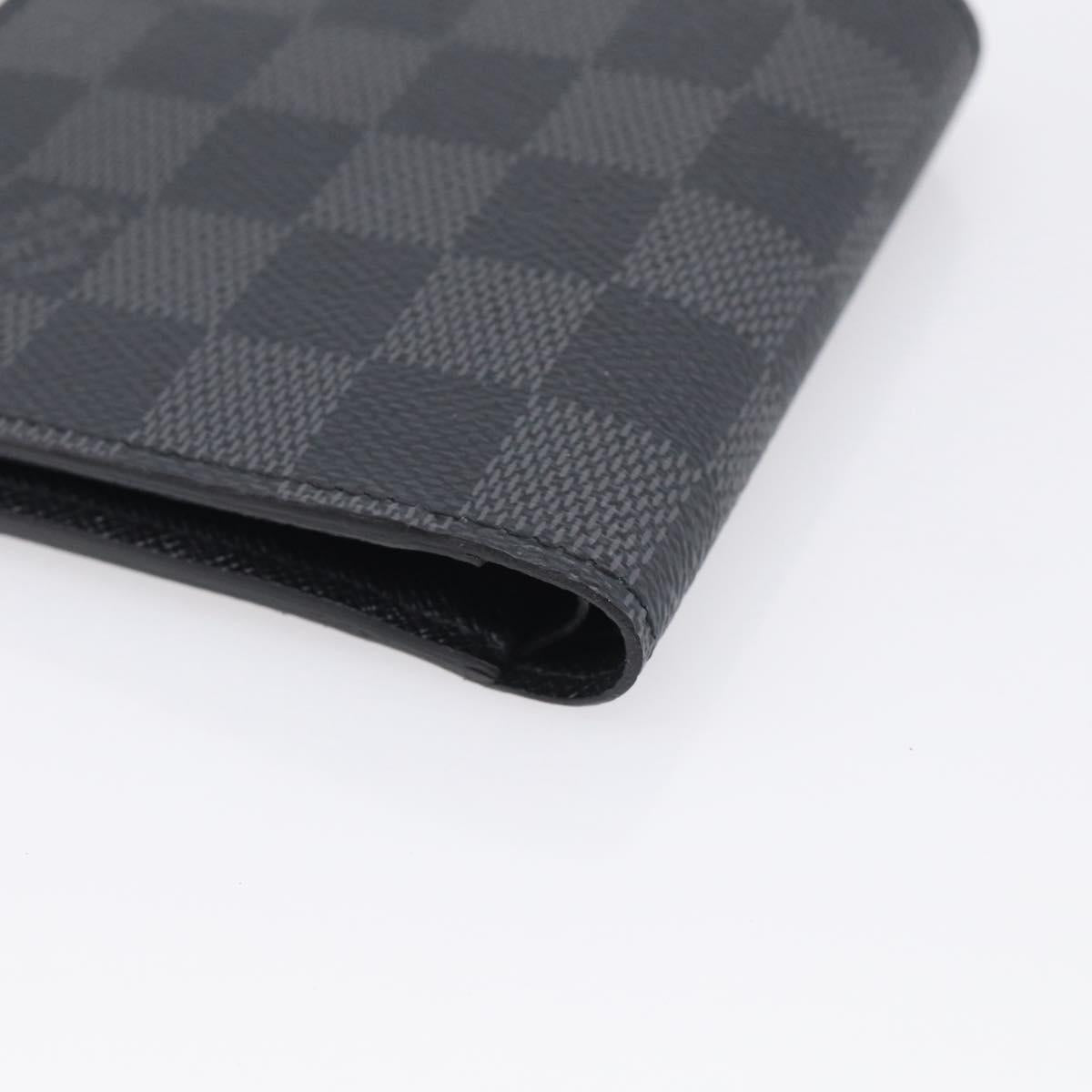 LOUIS VUITTON Damier Graphite Portefeuille Marco Wallet N62664 LV Auth SK338V