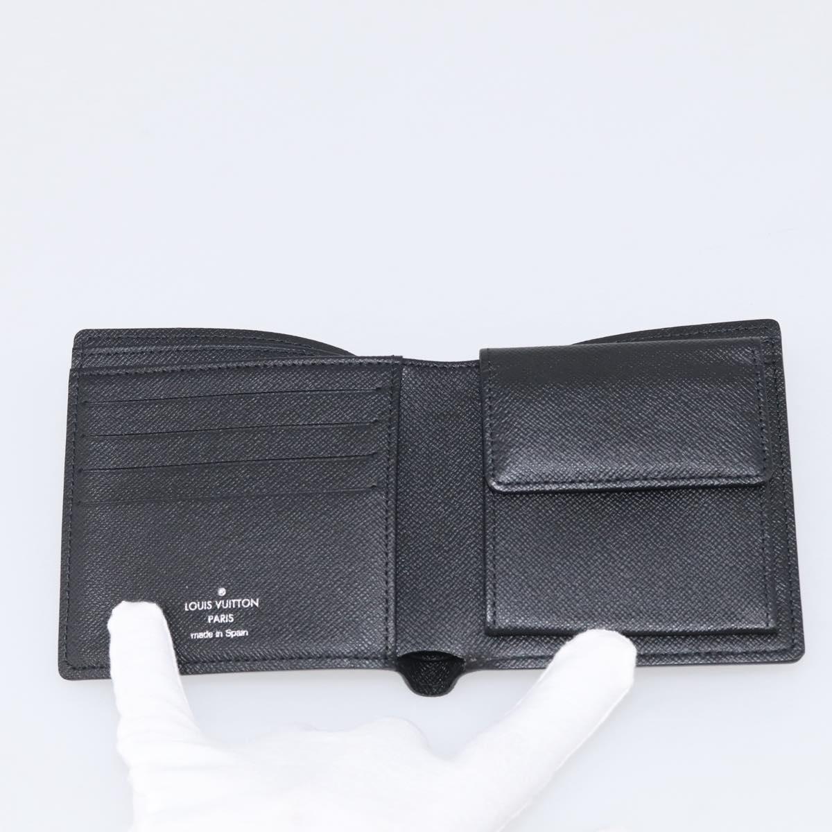 LOUIS VUITTON Damier Graphite Portefeuille Marco Wallet N62664 LV Auth SK338V