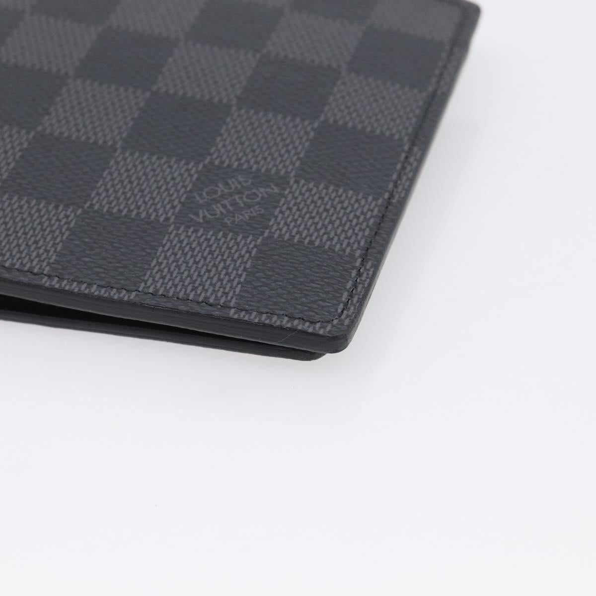 LOUIS VUITTON Damier Graphite Portefeuille Marco Wallet N62664 LV Auth SK338V