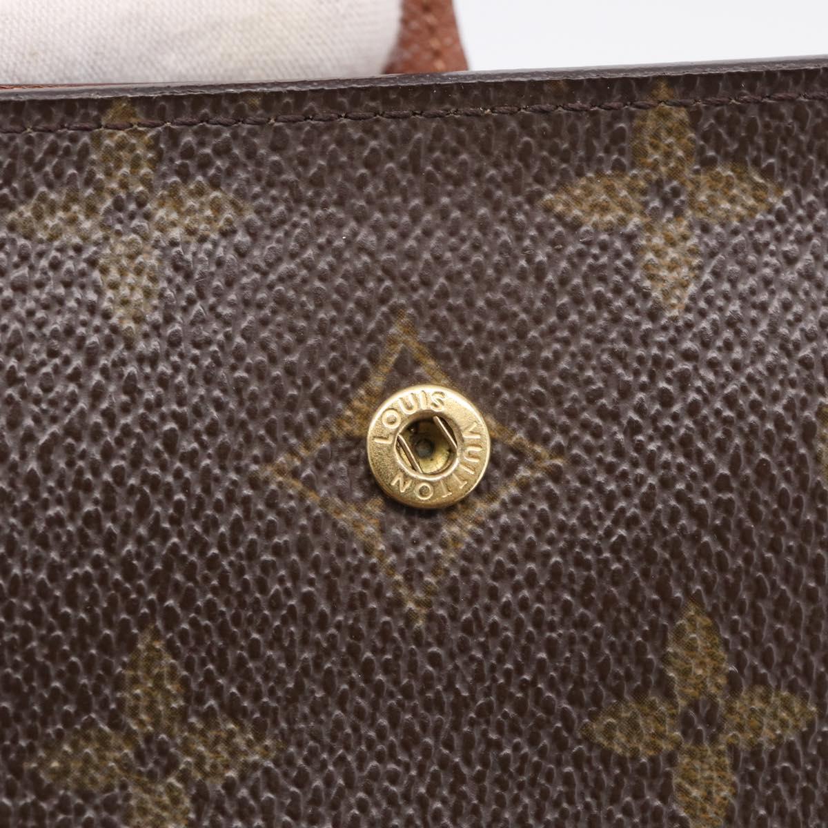 LOUIS VUITTON Monogram Compact Zip Wallet M61667 LV Auth SK342