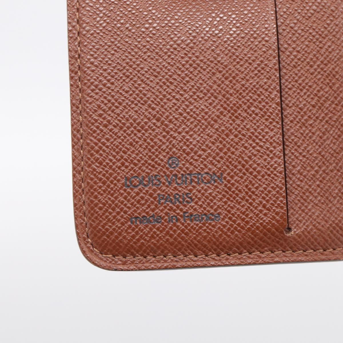 LOUIS VUITTON Monogram Compact Zip Wallet M61667 LV Auth SK342