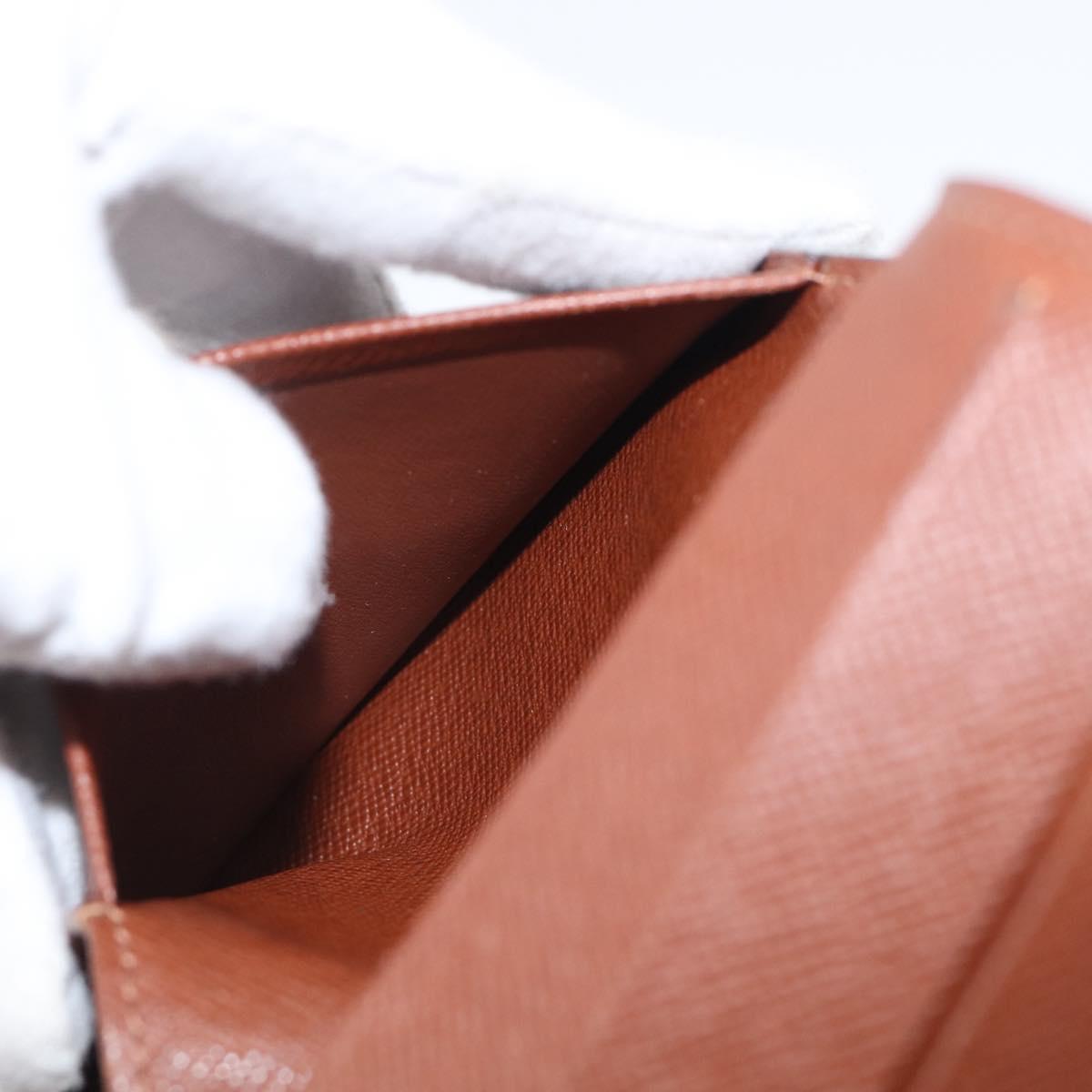 LOUIS VUITTON Monogram Compact Zip Wallet M61667 LV Auth SK342