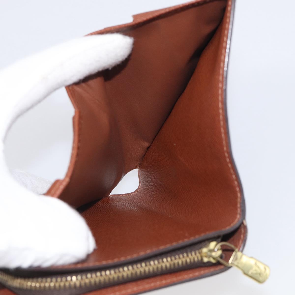 LOUIS VUITTON Monogram Compact Zip Wallet M61667 LV Auth SK342