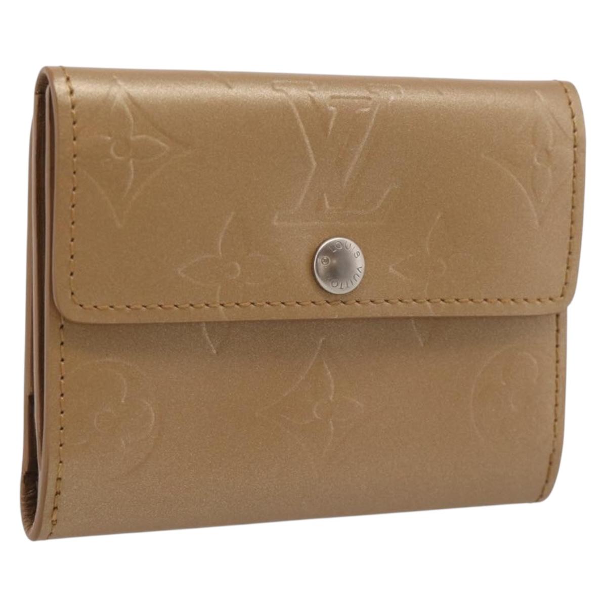 LOUIS VUITTON Monogram Mat Ludlow Coin Purse Amble M65127 LV Auth SK400A