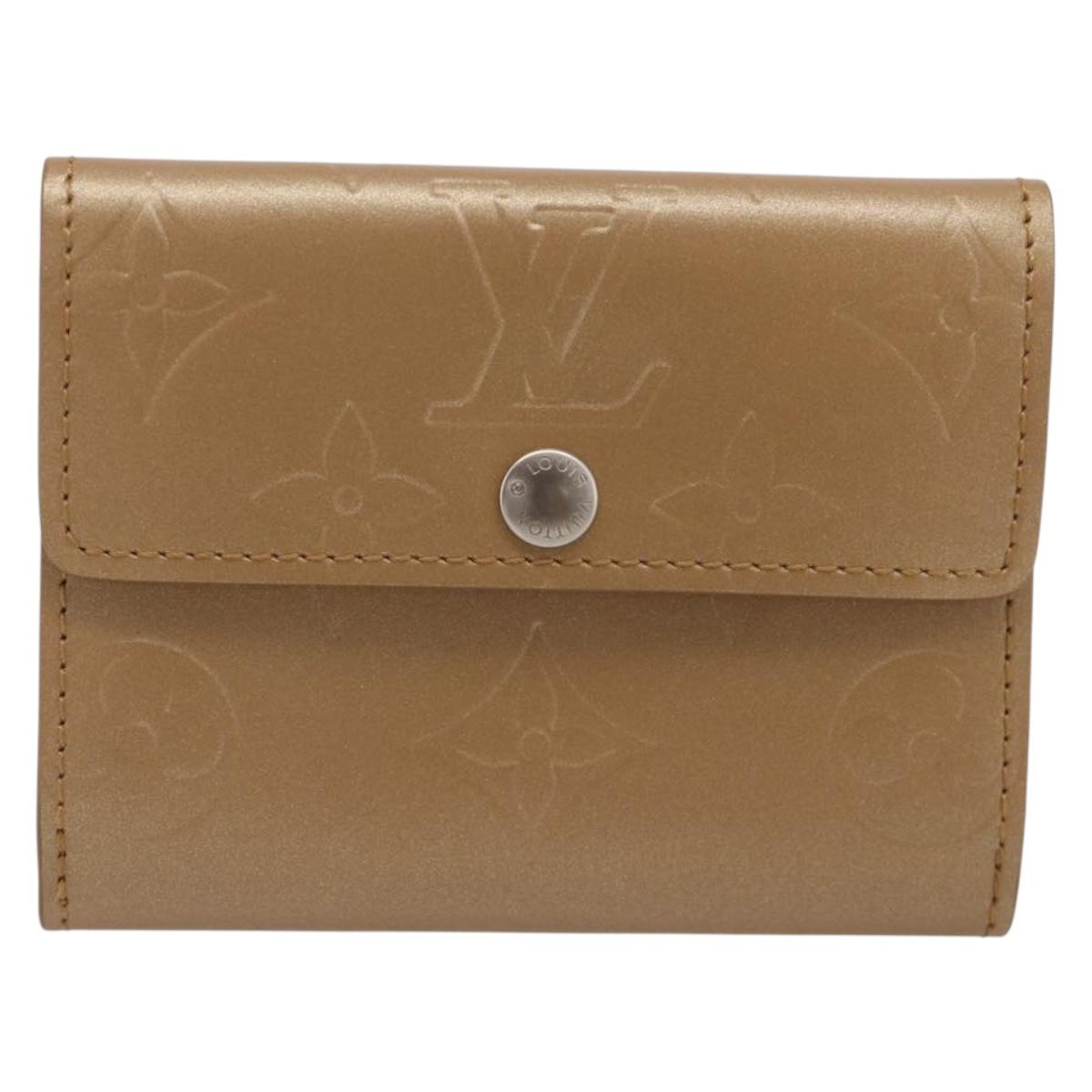 LOUIS VUITTON Monogram Mat Ludlow Coin Purse Amble M65127 LV Auth SK400A