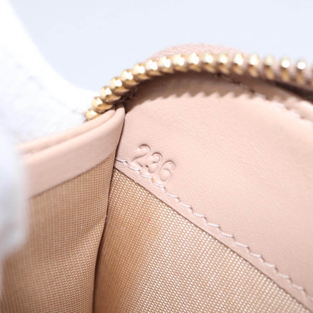 PRADA Long Wallet Safiano Leather Pink Gold Auth SK454