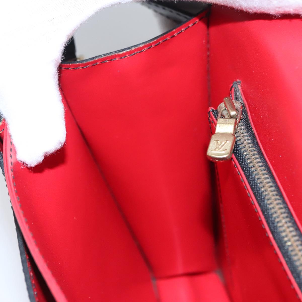 LOUIS VUITTON Epi Free Run Bicolor Shoulder Bag Red Black M52417 LV Auth SW055