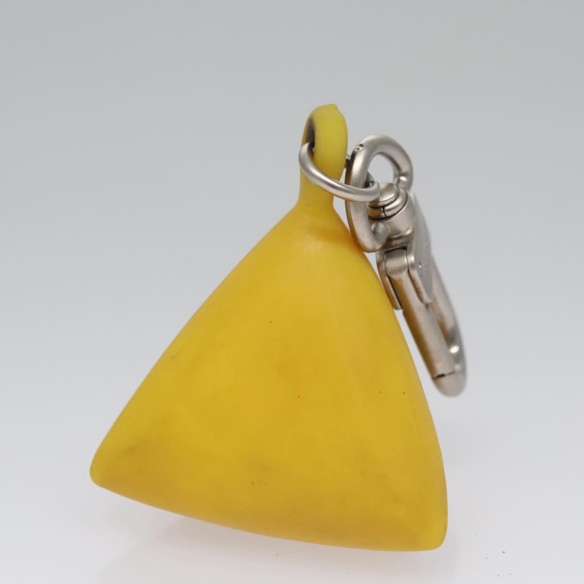 LOUIS VUITTON Charm metal Yellow LV Auth SW064