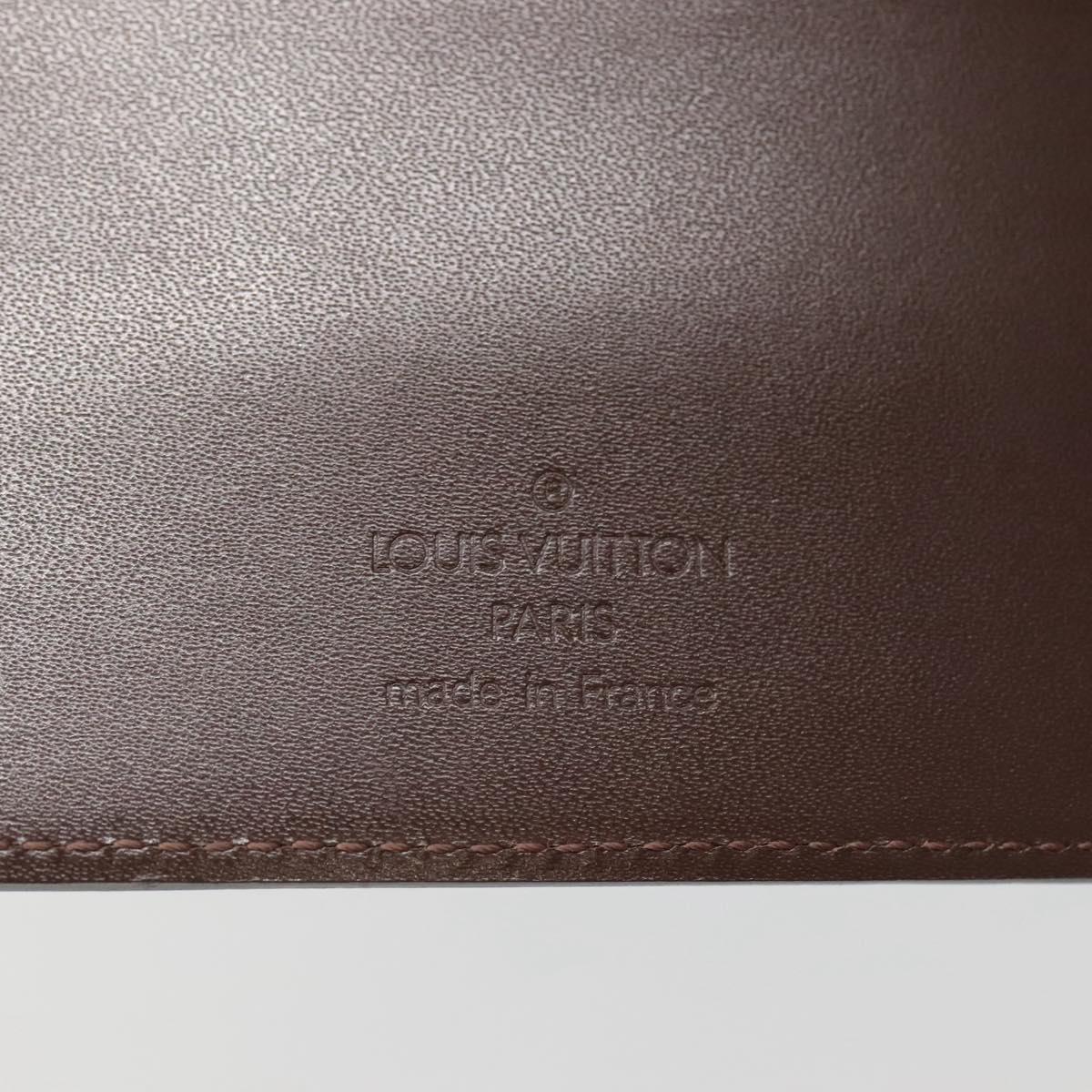 LOUIS VUITTON Epi Agenda MM Day Planner Cover Mocha R2004D LV Auth sw099