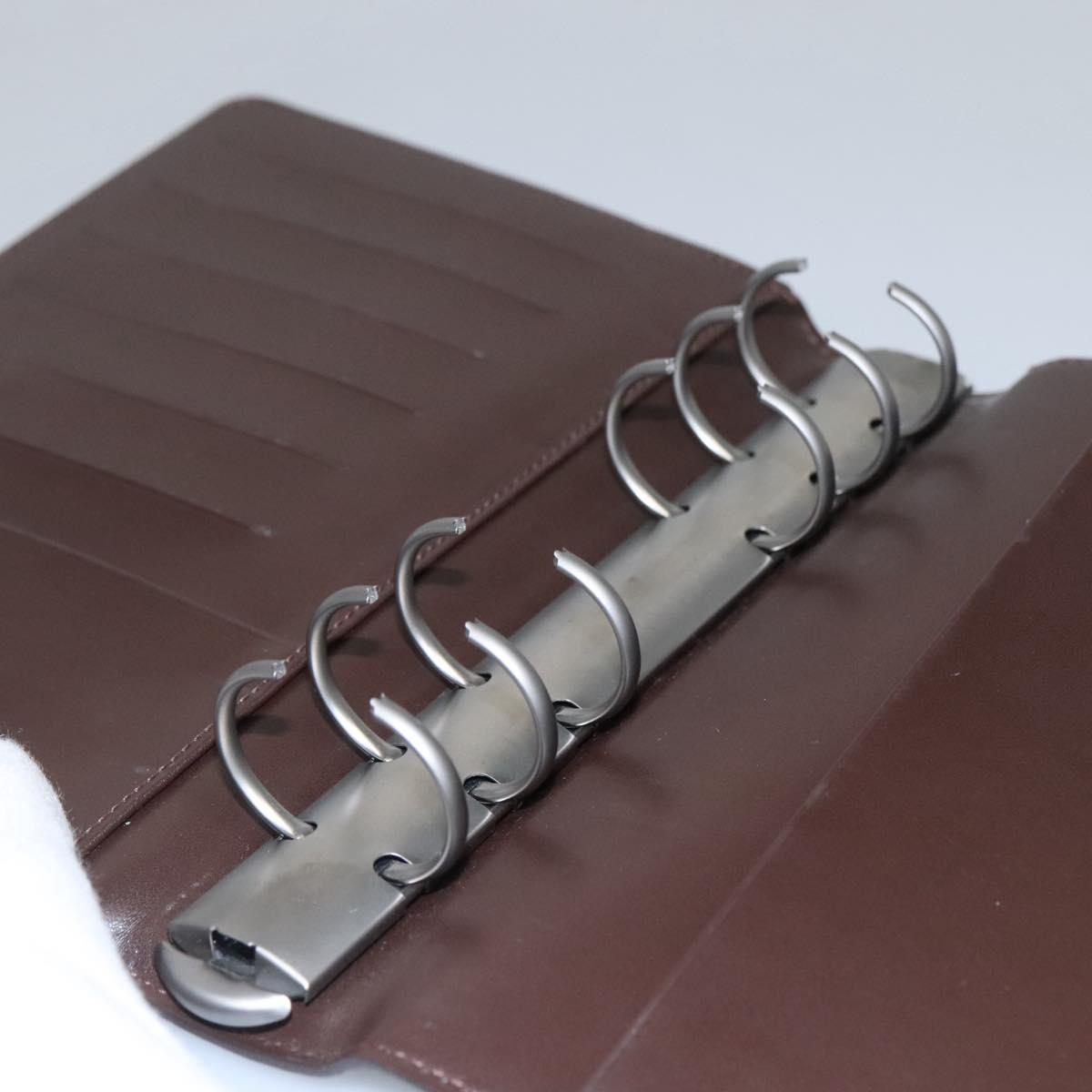 LOUIS VUITTON Epi Agenda MM Day Planner Cover Mocha R2004D LV Auth sw099