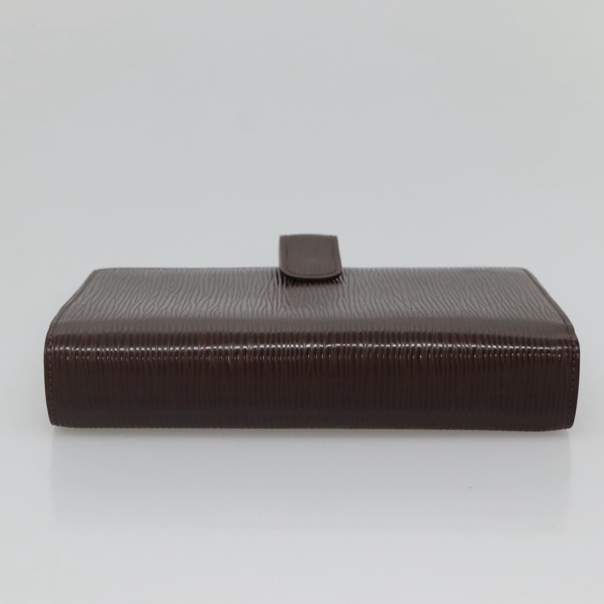 LOUIS VUITTON Epi Agenda MM Day Planner Cover Mocha R2004D LV Auth sw099