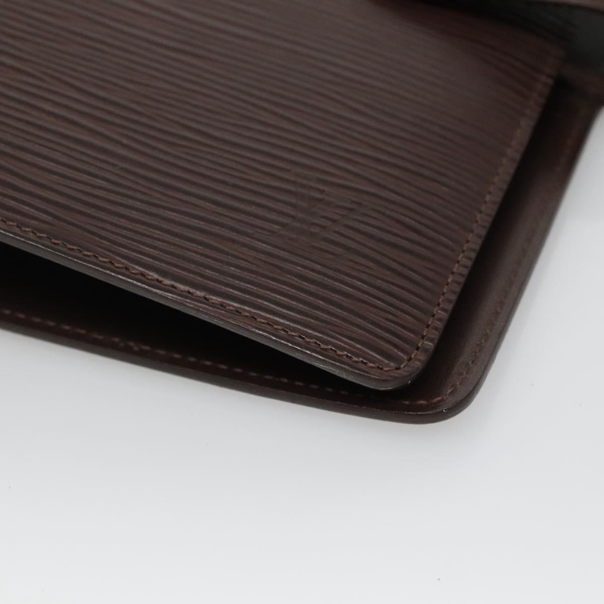 LOUIS VUITTON Epi Agenda MM Day Planner Cover Mocha R2004D LV Auth sw099