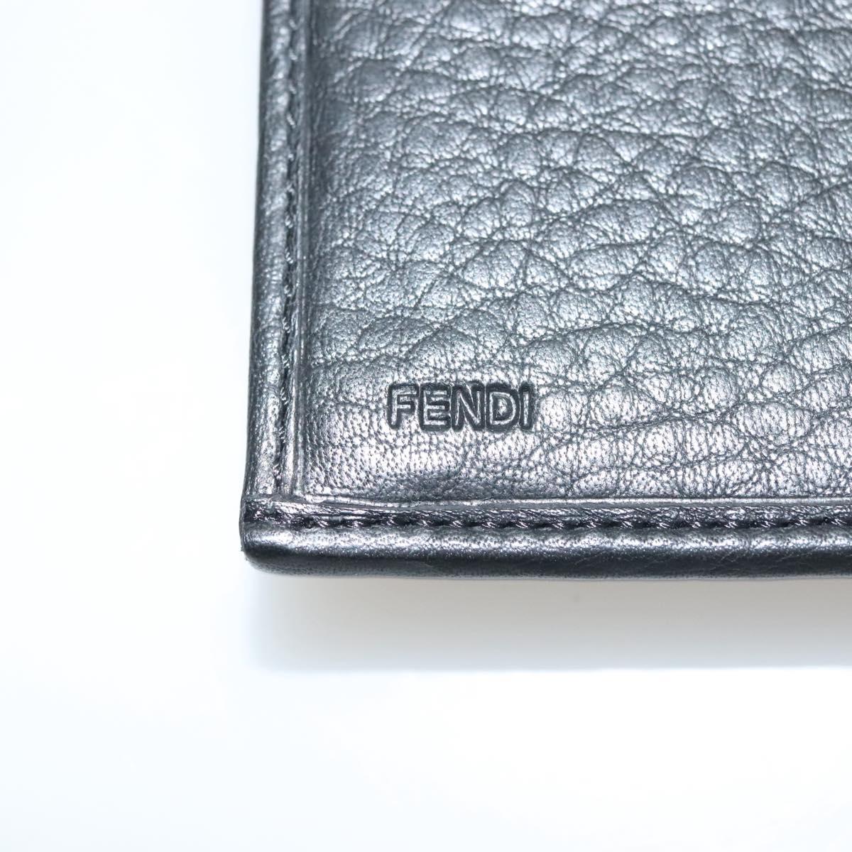 FENDI Zucca Canvas Long Wallet Black Auth SW1005