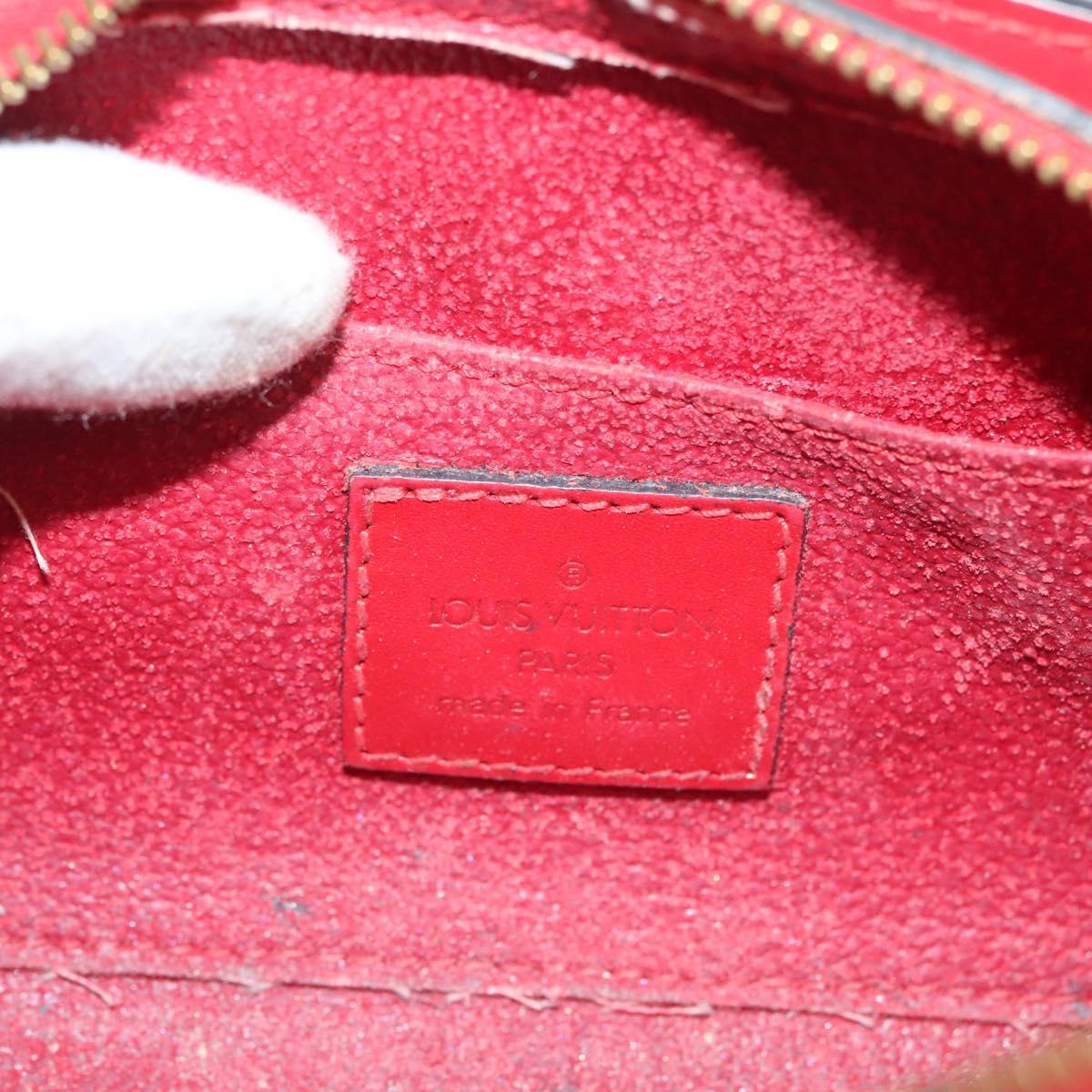 LOUIS VUITTON Epi Dauphine PM Pouch Castilian Red M48447 LV Auth SW1047