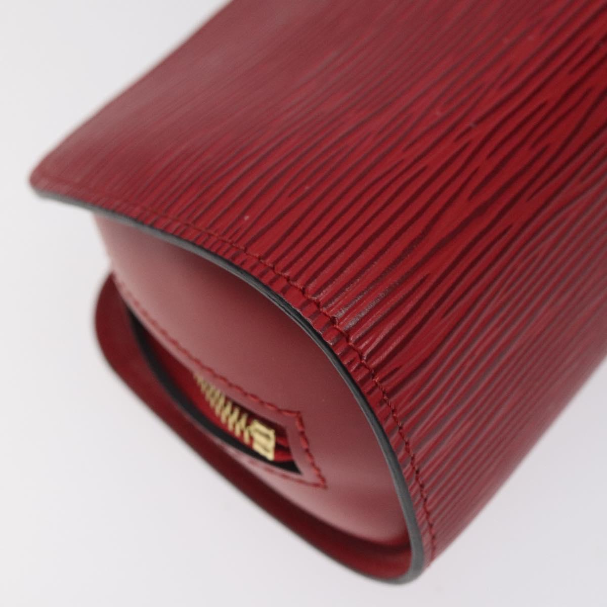 LOUIS VUITTON Epi Dauphine PM Pouch Castilian Red M48447 LV Auth SW1048
