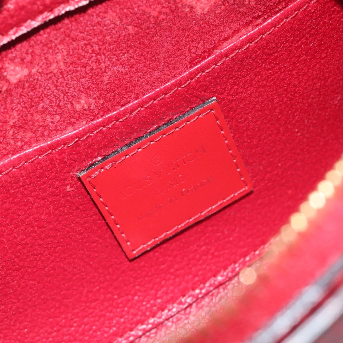 LOUIS VUITTON Epi Dauphine PM Pouch Castilian Red M48447 LV Auth SW1048
