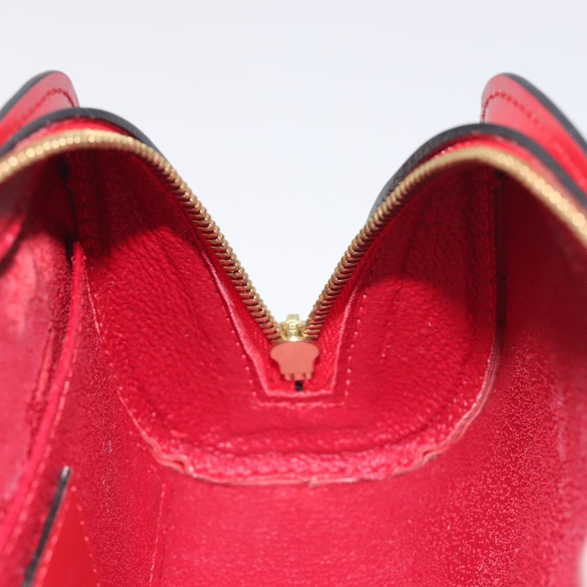 LOUIS VUITTON Epi Dauphine PM Pouch Castilian Red M48447 LV Auth SW1048
