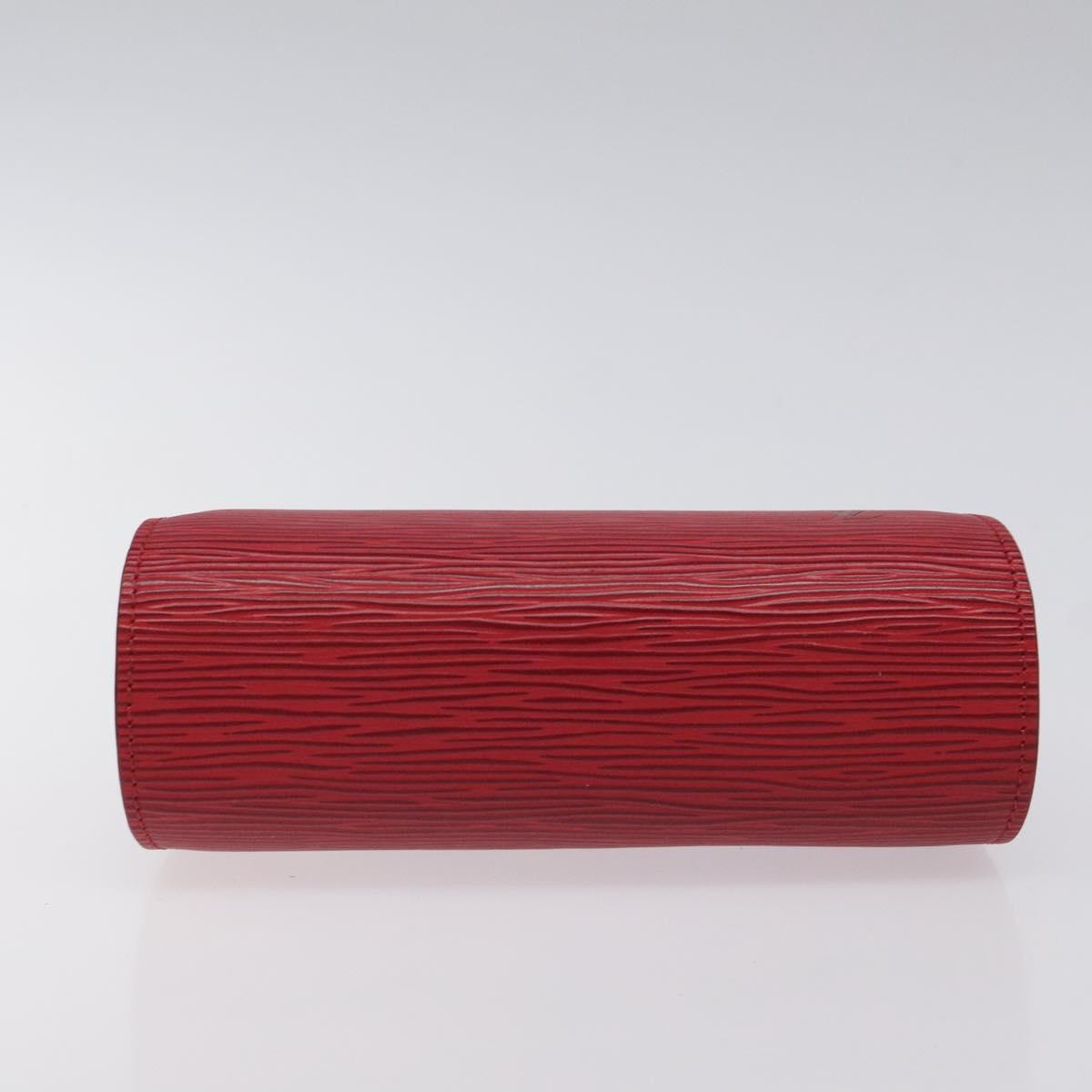 LOUIS VUITTON Epi Dauphine PM Pouch Castilian Red M48447 LV Auth SW1048
