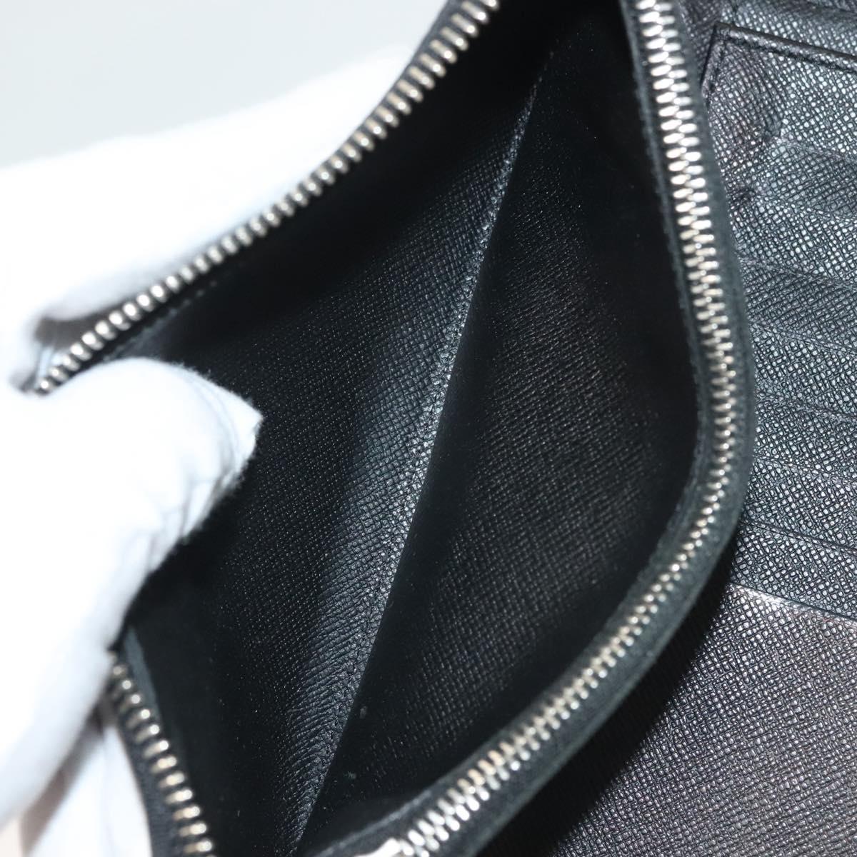 LOUIS VUITTON Damier Graphite Zippy Wallet Vertical N63095 LV Auth SW1050