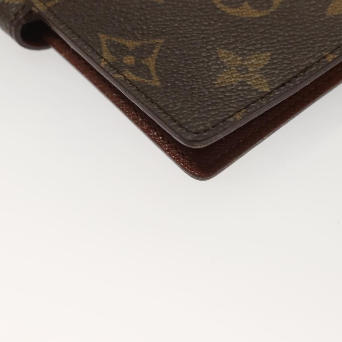 LOUIS VUITTON Monogram Agenda PM Day Planner Cover R20005 LV Auth SW1058