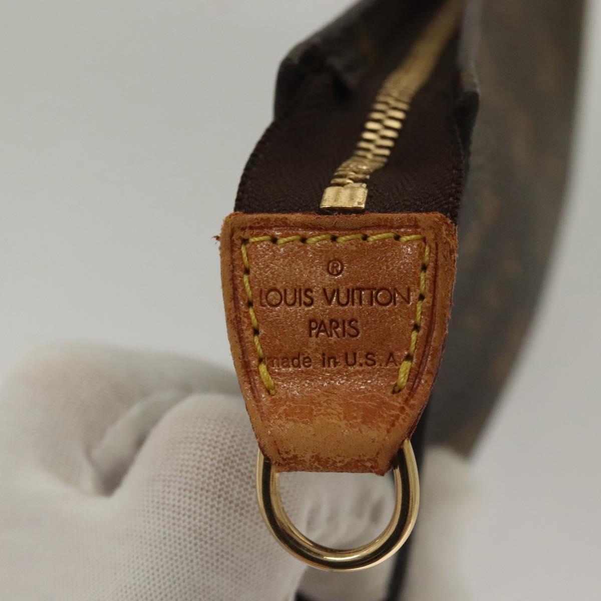 LOUIS VUITTON Monogram Bucket PM Accessory Pouch LV Auth SW1059