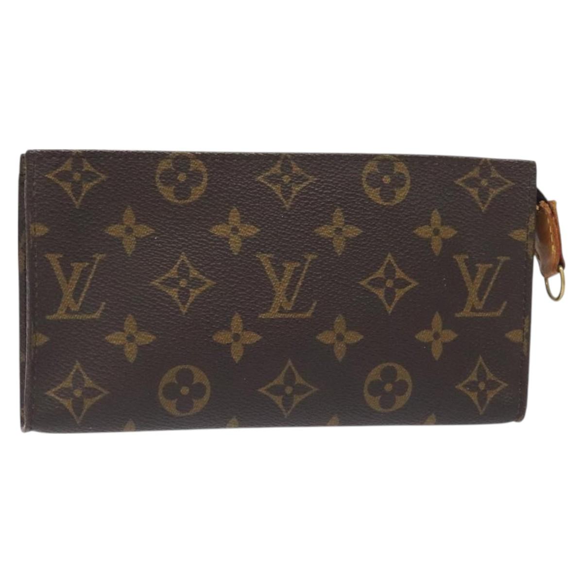 LOUIS VUITTON Monogram Bucket GM Accessory Pouch LV Auth SW1060