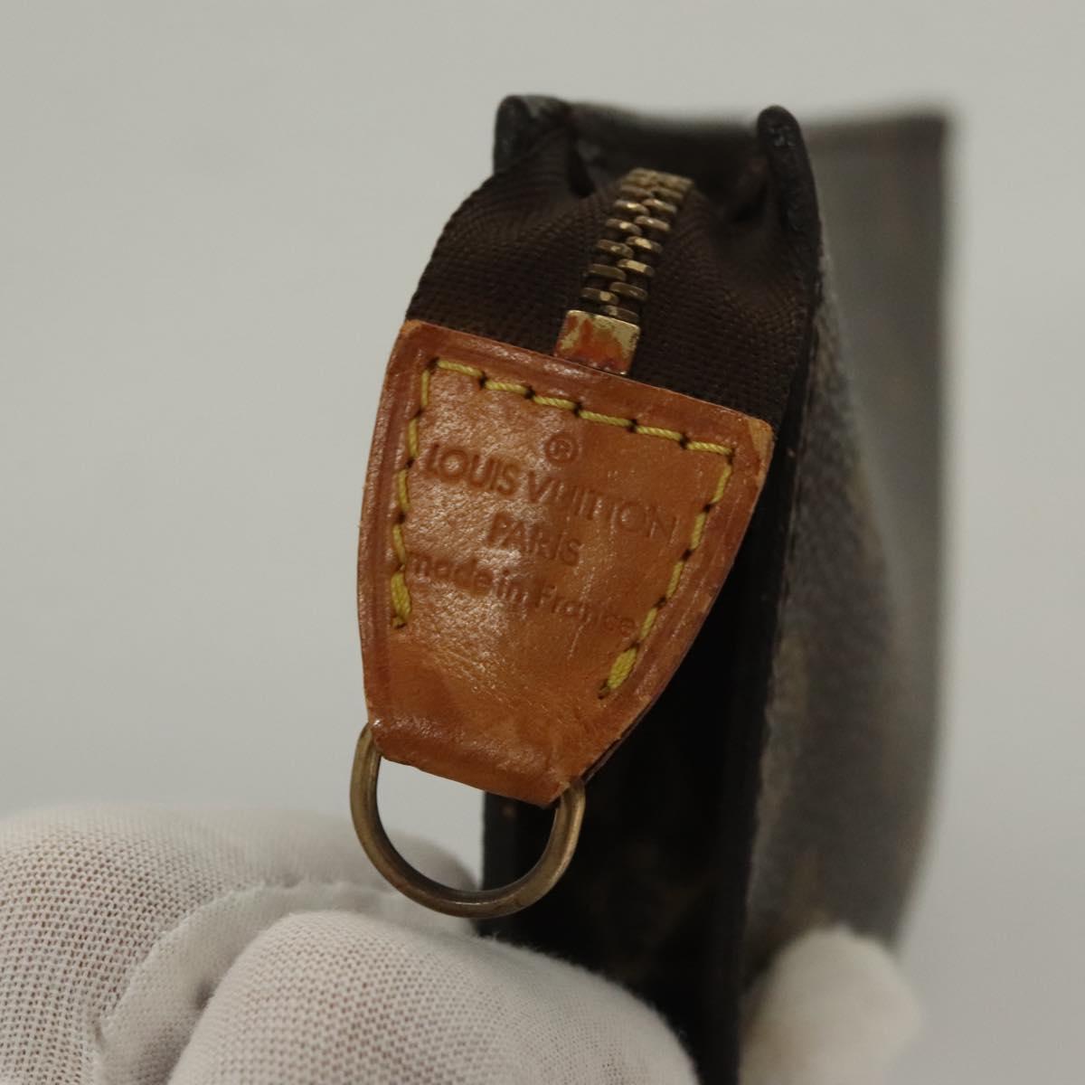 LOUIS VUITTON Monogram Bucket PM Accessory Pouch LV Auth SW1069