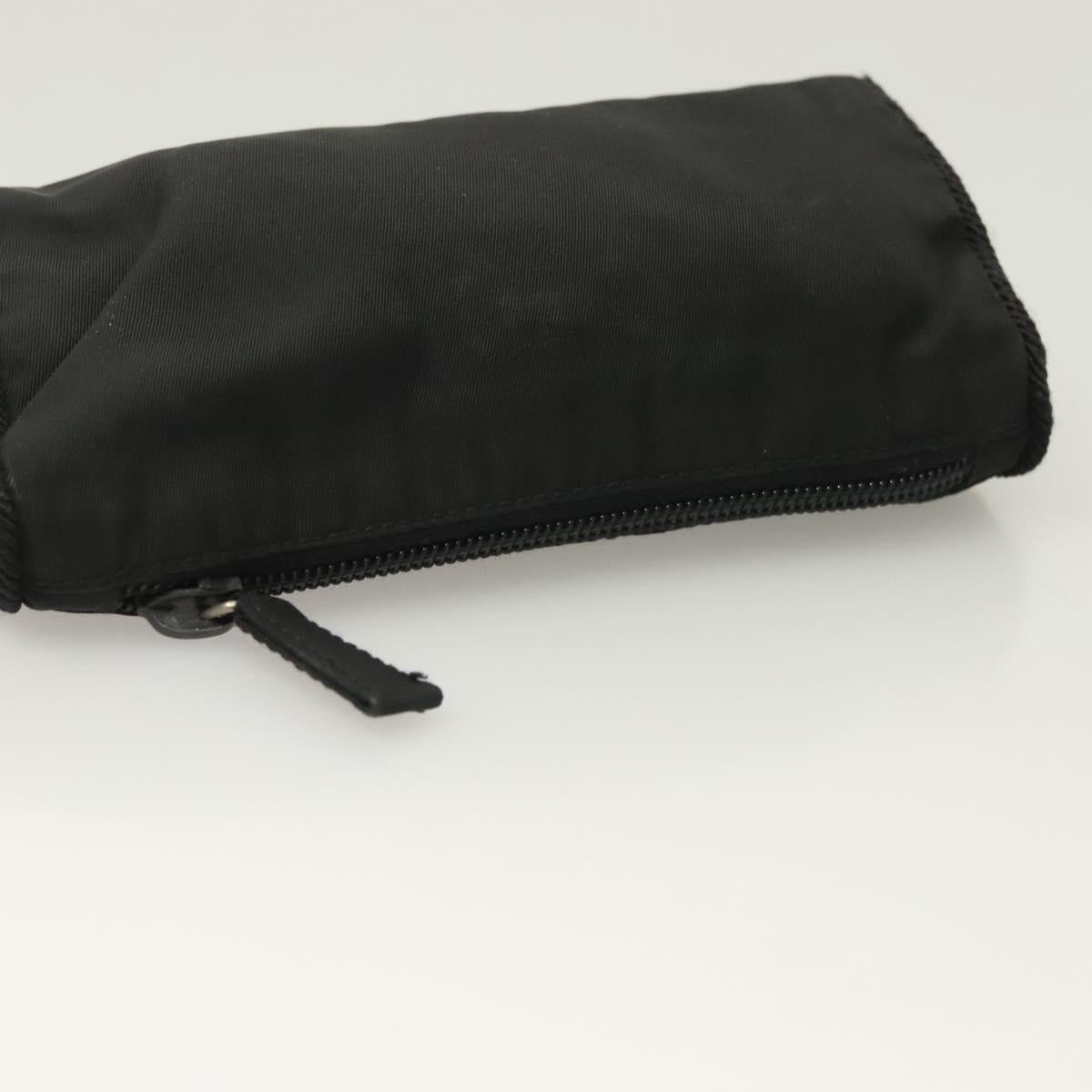 PRADA Pouch Nylon 2Set Black Auth SW1078