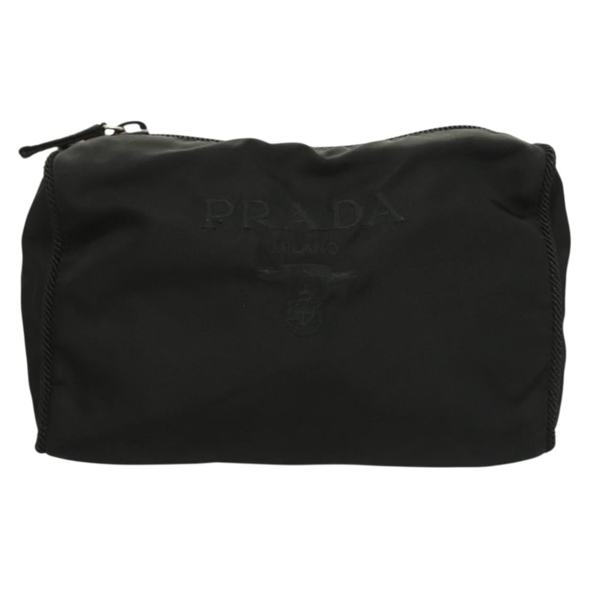 PRADA Pouch Nylon 2Set Black Auth SW1078
