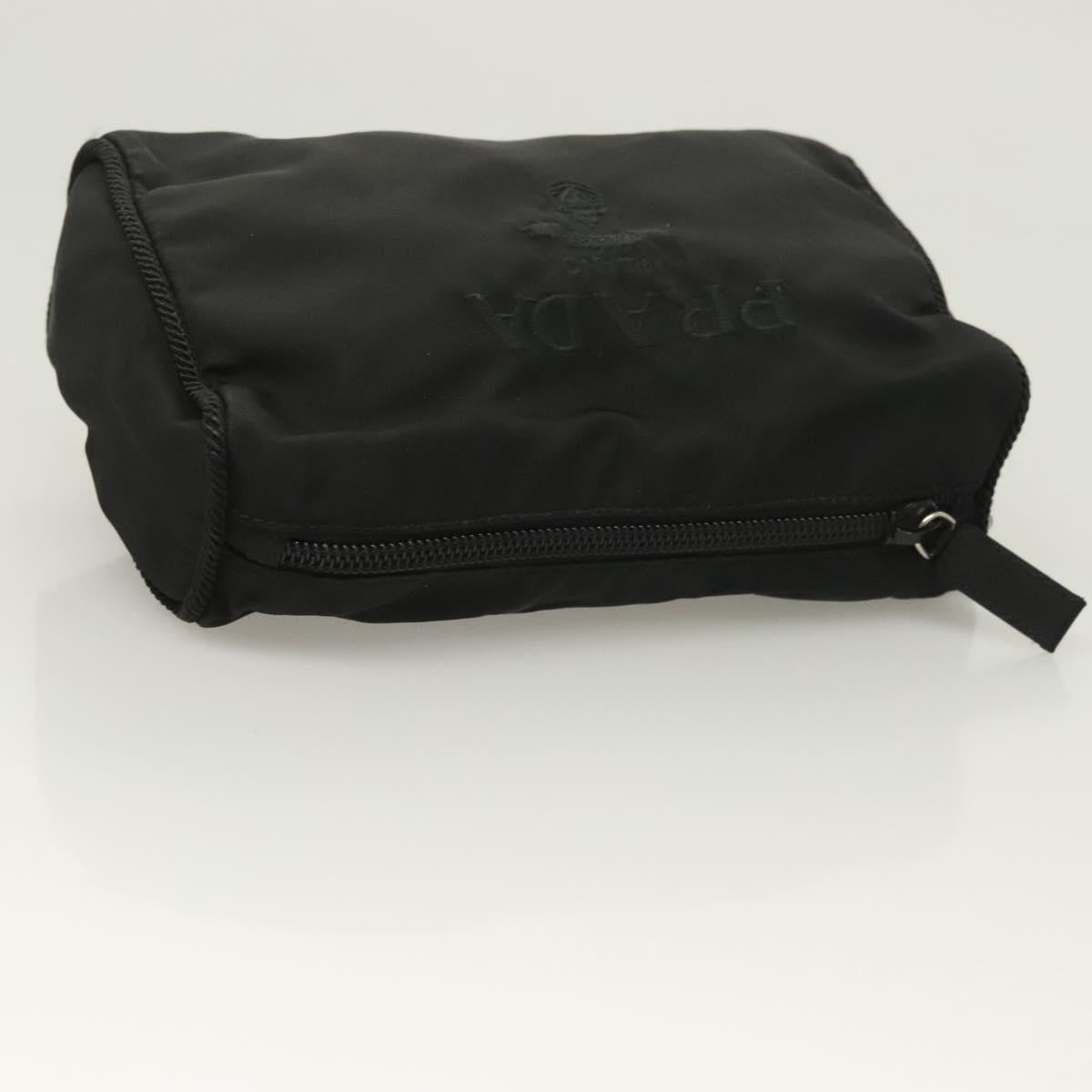 PRADA Pouch Nylon 2Set Black Auth SW1078