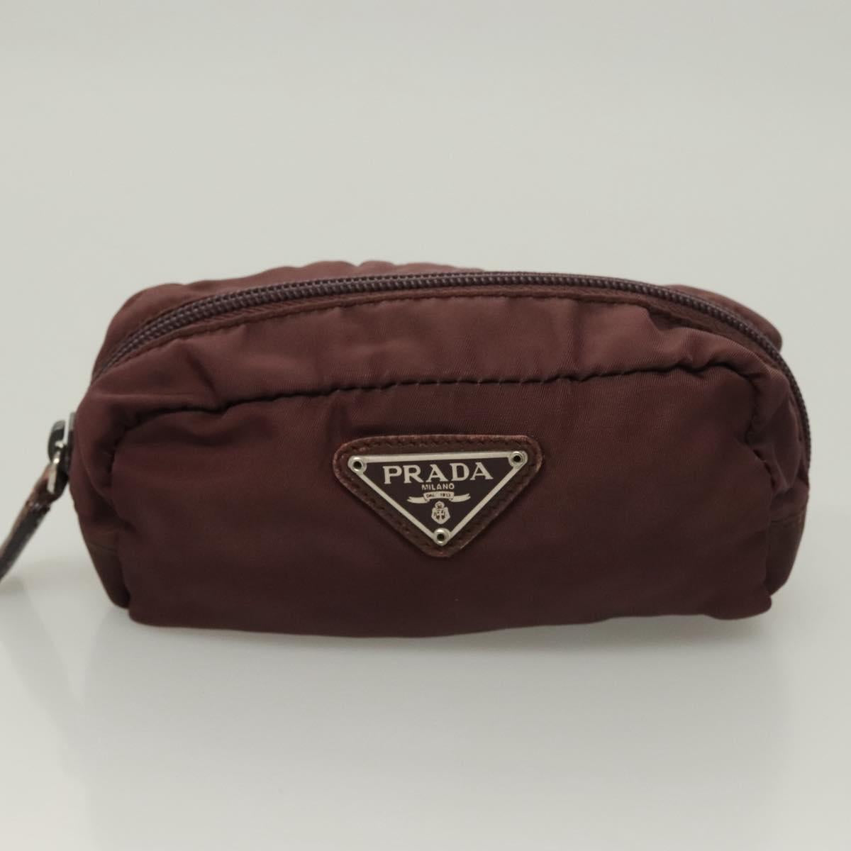 PRADA Pouch Nylon 5Set Black Navy Auth SW1079