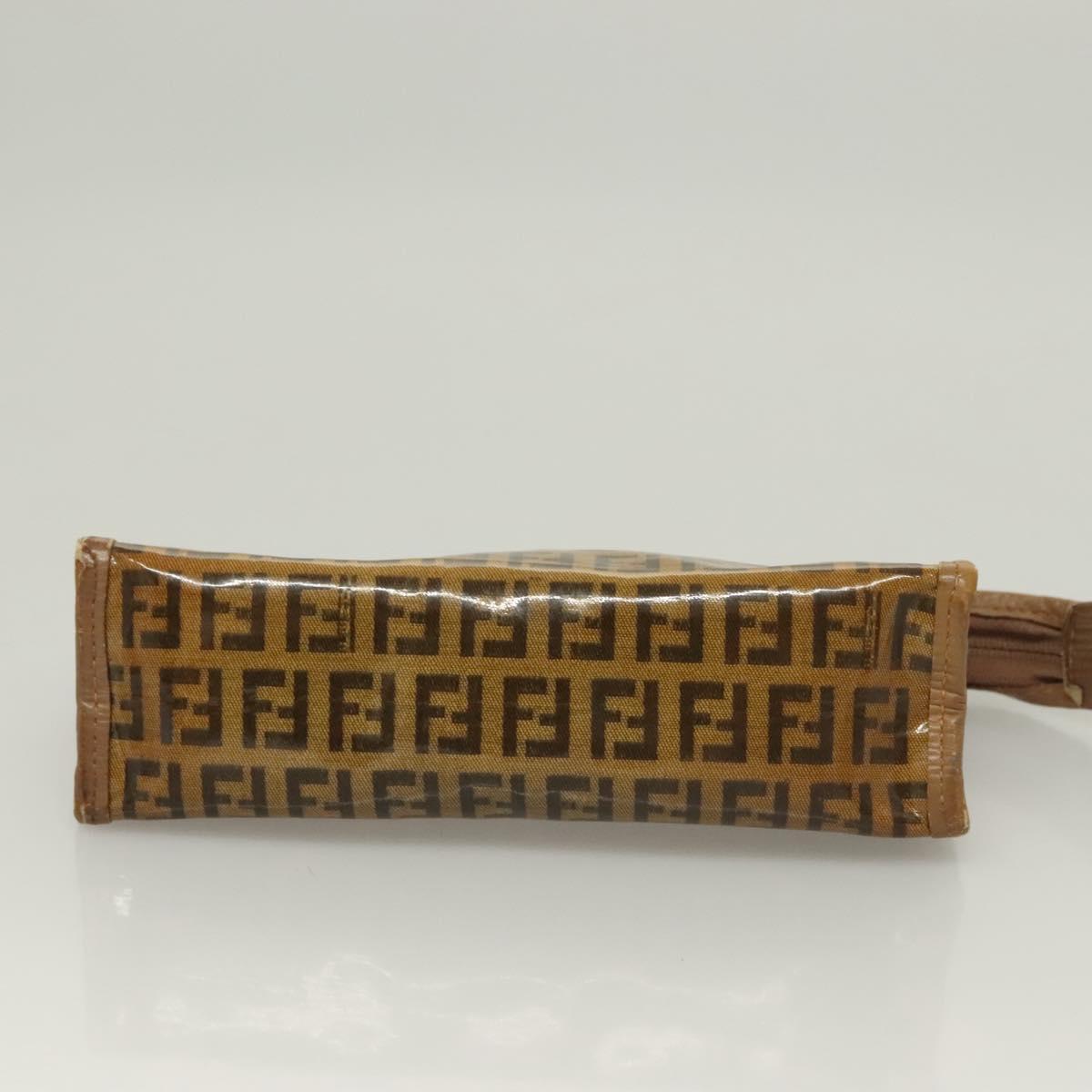 FENDI Gucci GG Canvas Zucchino Canvas Pouch 2Set Beige Auth SW1080