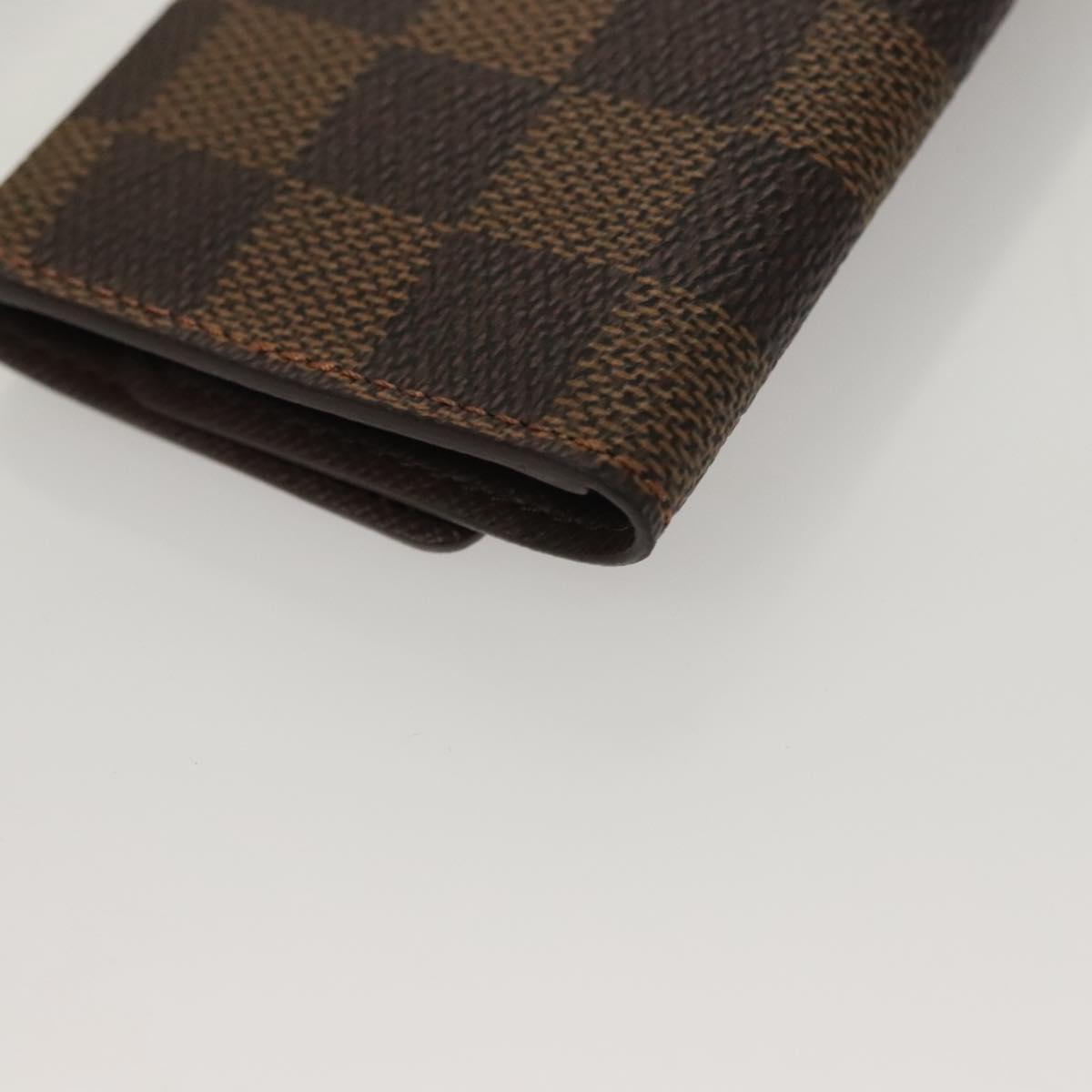 LOUIS VUITTON Damier Ebene Multi Cles 6 Key Case N62630 LV Auth sw1088