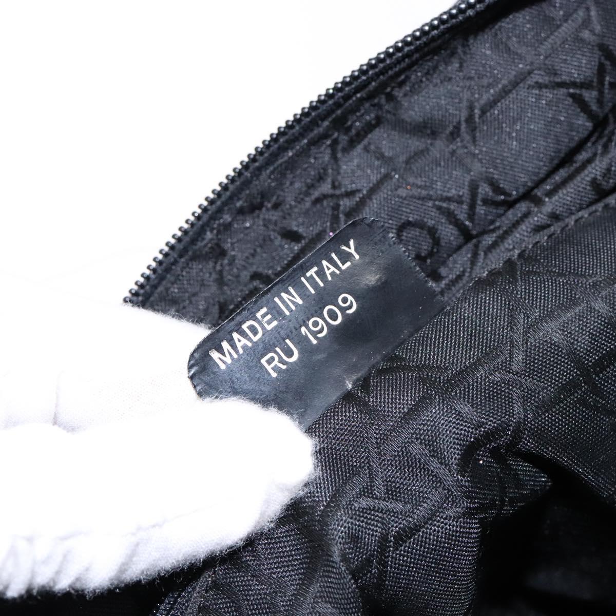 Christian Dior Maris Pearl Tote Bag Nylon Black Auth sw1127